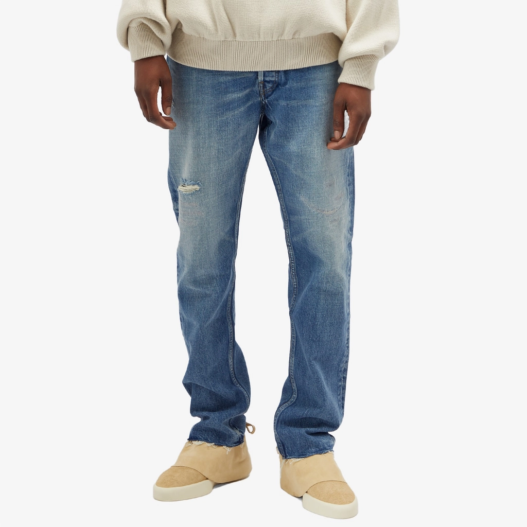 Fear of God Men's Straight 5-Pocket Jeans Medium Indigo